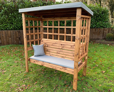 Charles Taylor HB136GR - Bramham Three Seater Arbour Grey
