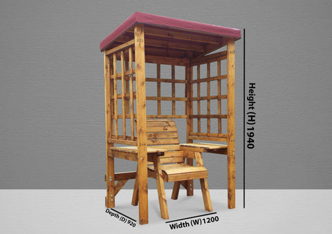 Charles Taylor HB143B - Wentworth Single Arbour Burgundy