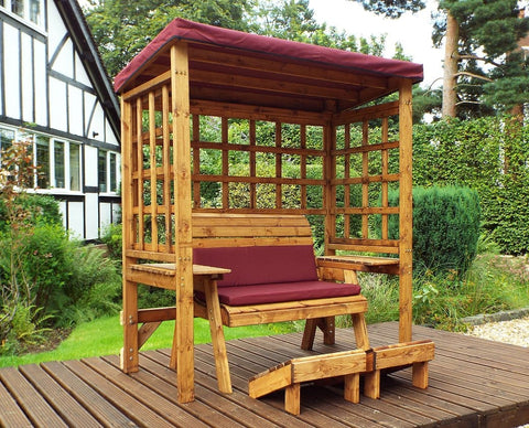 Charles Taylor HB144B - Wentworth Two Seater Arbour Burgundy