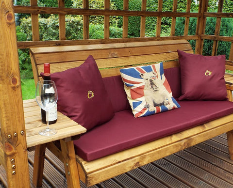 Charles Taylor HB145B - Wentworth Three Seater Arbour Burgundy