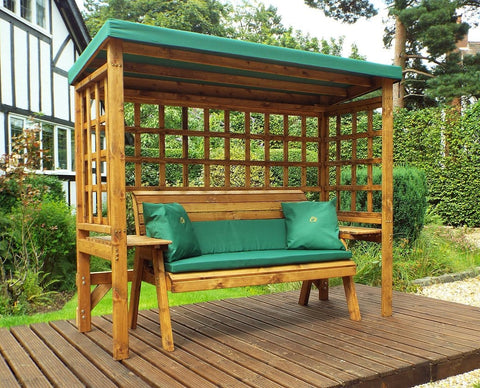 Charles Taylor HB145G - Wentworth Three Seater Arbour Green