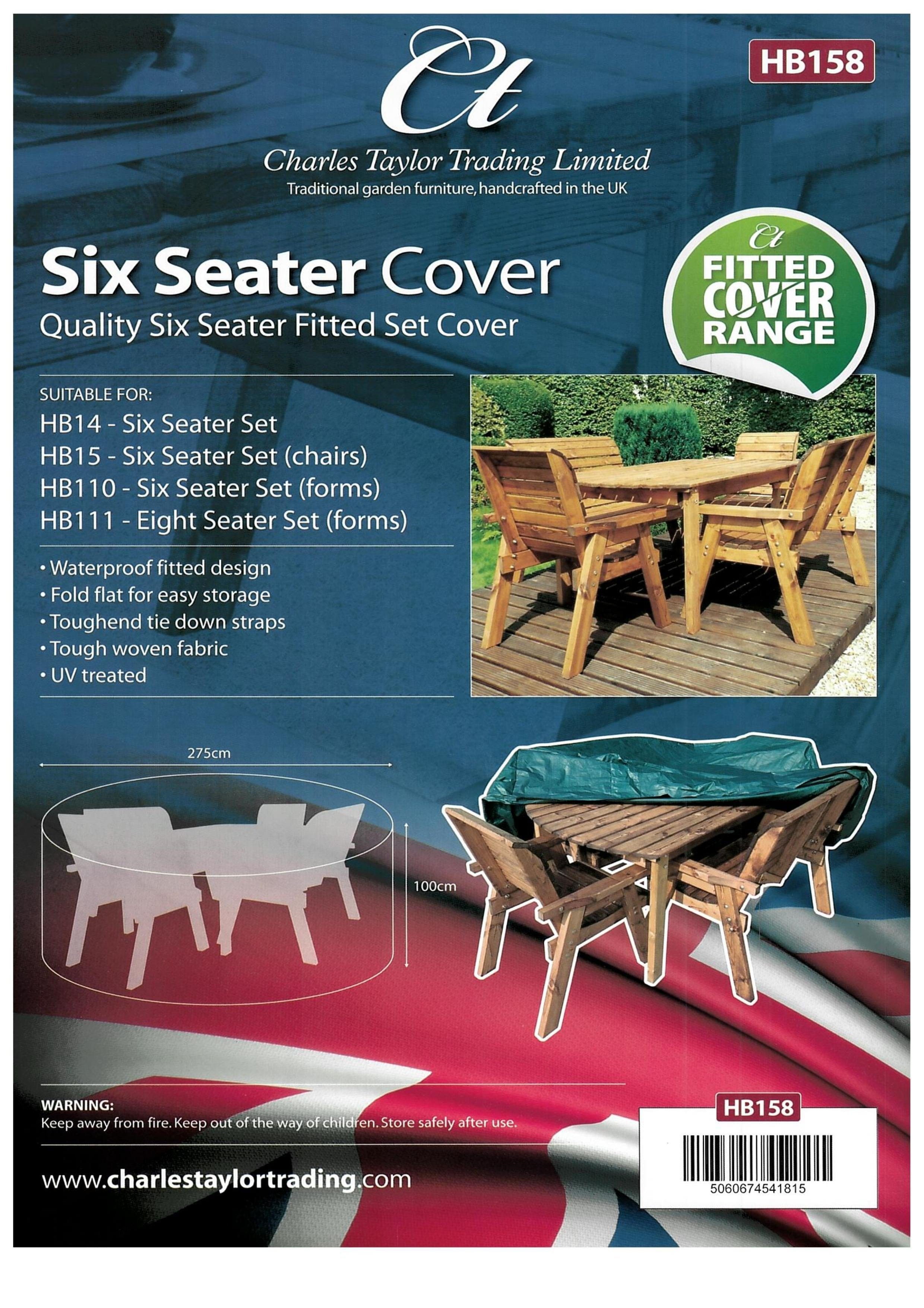 Charles Taylor HB158 - Deluxe Six Seater Table Set Cover