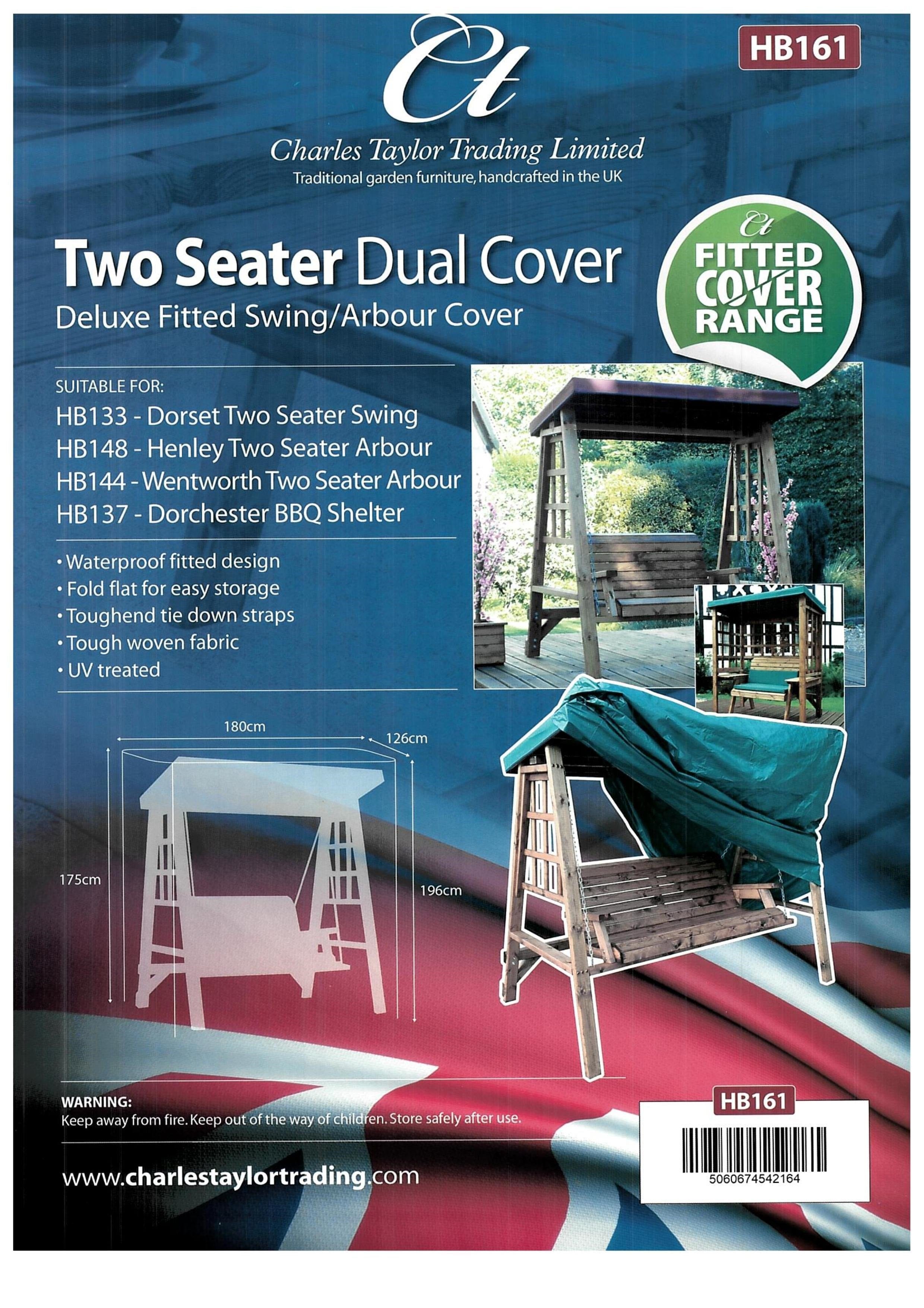 Charles Taylor HB161 - Deluxe Fitted Two Seat Swing Cover