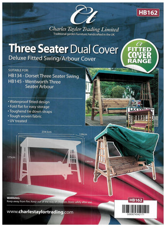 Charles Taylor HB162 - Deluxe Fitted Three Seat Swing Cover