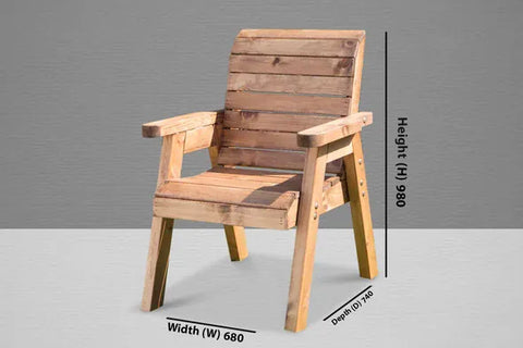 Charles Taylor Garden Companion Set Charles Taylor HB18 Single Chair ( Flat Pack)