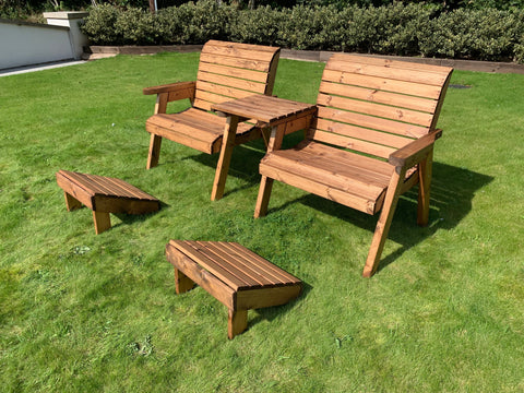 Charles Taylor HB185 - Grand Twin Set Straight With Footstools