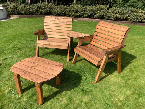 Charles Taylor HB187 - Grand Twin Set Angled With Coffee Table