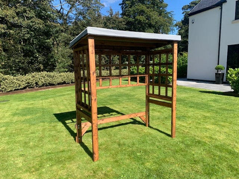 Charles Taylor HB206GR - Regular Universal Two Seat Arbour Frame Grey