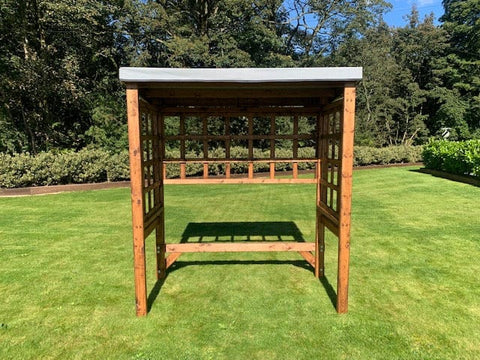 Charles Taylor HB206GR - Regular Universal Two Seat Arbour Frame Grey