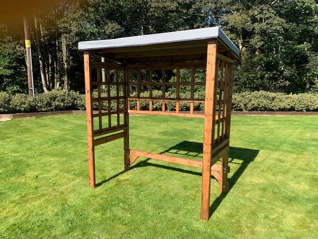 Charles Taylor HB206GR - Regular Universal Two Seat Arbour Frame Grey