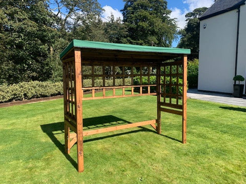 Charles Taylor HB207G - Large Universal Three Seater Arbour Frame Green