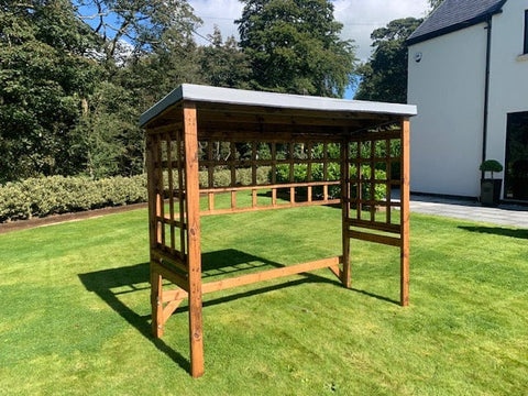 Charles Taylor HB207GR - Large Universal Three Seater Arbour Frame Grey