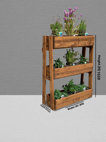 Charles Taylor Wooden Planters Charles Taylor HB214 - Country Kitchen Herb Garden Medium