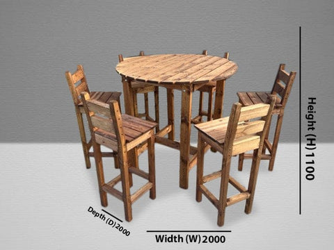 Charles Taylor HB230 - Deluxe Alfresco Bar Set Six Seater