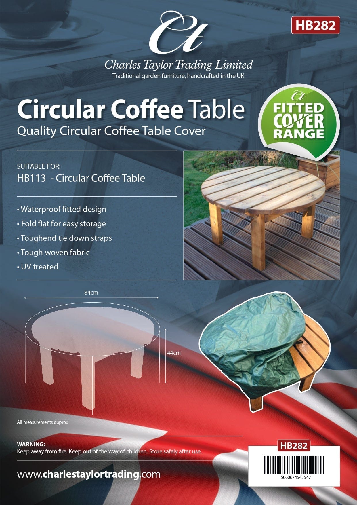 Charles Taylor HB282 - Circular Coffee Table Cover