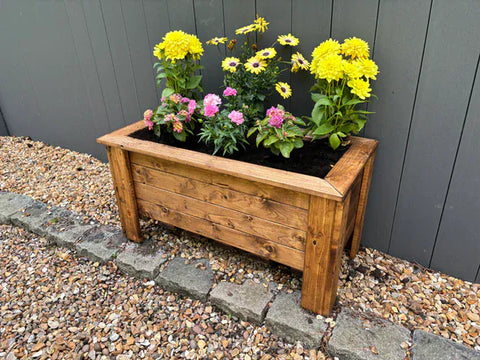 Charles Taylor Wooden Planters Charles Taylor HB290- Large Wood planter Trough Prestbury Rectangular