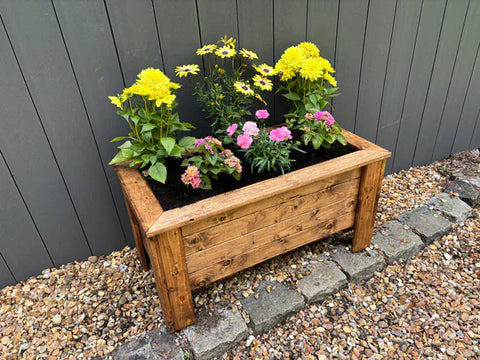 Charles Taylor Wooden Planters Charles Taylor HB290- Large Wood planter Trough Prestbury Rectangular