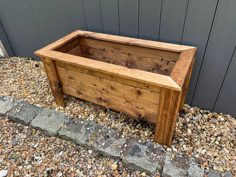 Charles Taylor Wooden Planters Charles Taylor HB290- Large Wood planter Trough Prestbury Rectangular