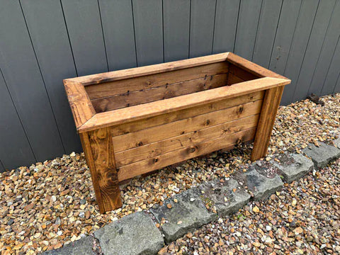 Charles Taylor Wooden Planters Charles Taylor HB290- Large Wood planter Trough Prestbury Rectangular