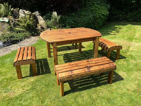 Charles Taylor HB297 - Knights Six Seater Rectangular Table Set