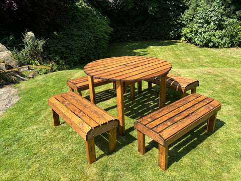 Charles Taylor HB299 - Knights Eight Seat Round Table Set