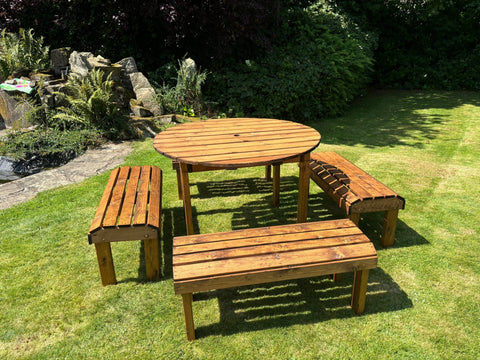 Charles Taylor HB299 - Knights Eight Seat Round Table Set