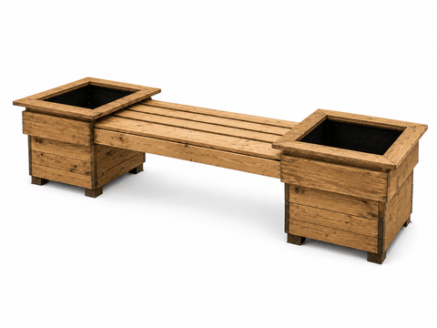 Charles Taylor Garden Bench Charles Taylor HB306 - Knights Double Planter Bench