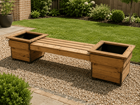 Charles Taylor Garden Bench Charles Taylor HB306 - Knights Double Planter Bench