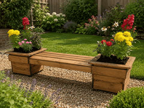 Charles Taylor Garden Bench Charles Taylor HB306 - Knights Double Planter Bench
