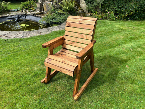 Charles Taylor HB87B - One Seater Chair Rocker Burgundy Cushion