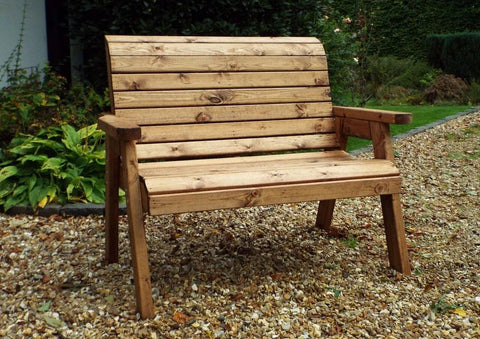 Charles Taylor Traditional Two Seater Wooden Bench