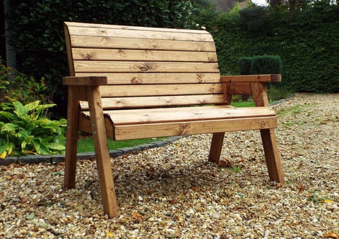 Charles Taylor Traditional Two Seater Wooden Bench