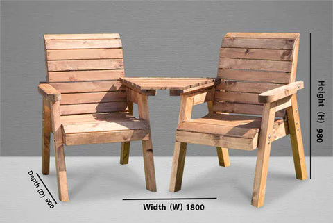 Charles Taylor Twin Angled Companion Set (Flat Pack)