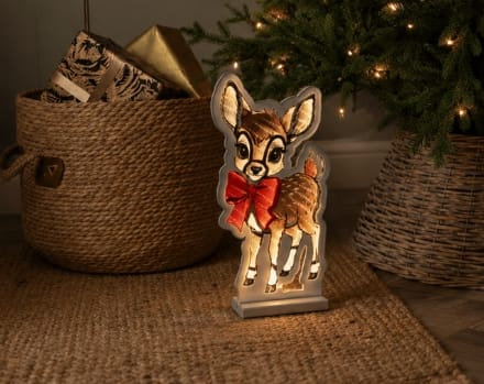 Festive Infinity Lighting Christmas Reindeer Infinity LED Light – 40cm