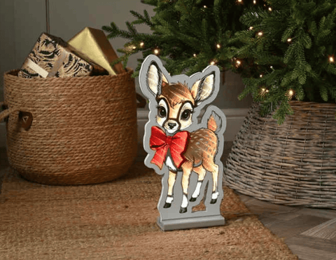 Festive LED light Christmas Reindeer Infinity LED Light – 40cm