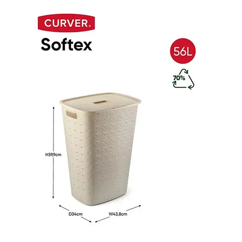 Curver Storage Basket Curver Hamper Chalk White