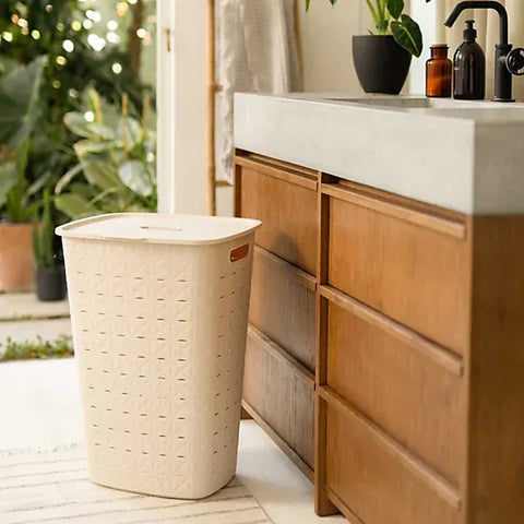 Curver Storage Basket Curver Hamper Chalk White