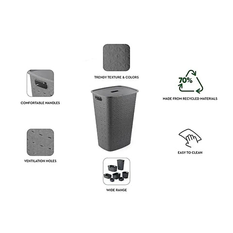 Curver Hamper Dark Grey