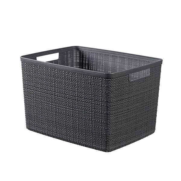Curver Storage Basket Curver Jute Basket Grey L