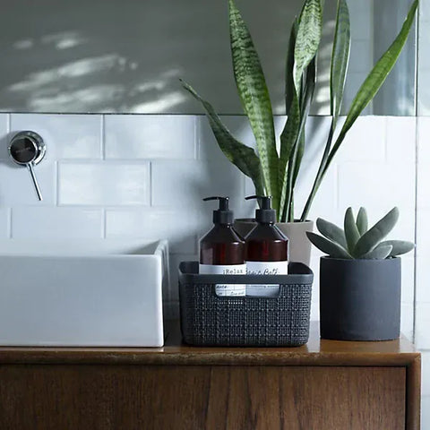 Curver Storage Basket Curver Jute Basket Grey S