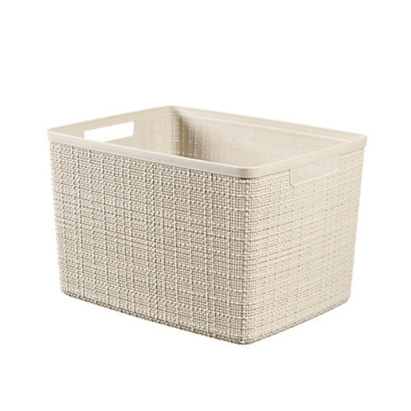 Curver Storage Basket Curver Jute Basket White L