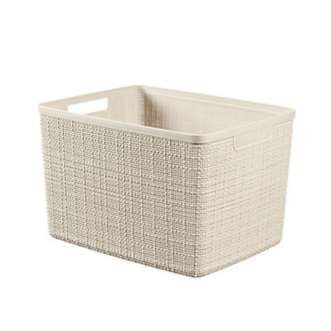 Curver Storage Basket Curver Jute Basket White L