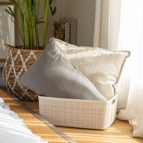 Curver Jute Basket White M