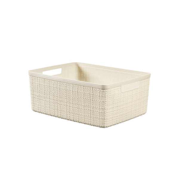 Curver Storage Basket Curver Jute Basket White M