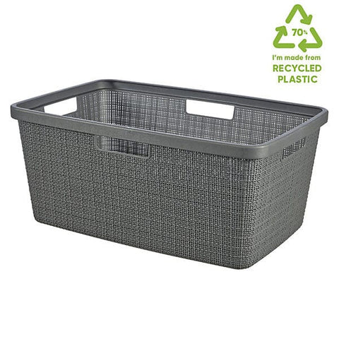 Curver Jute Laundry Basket Grey