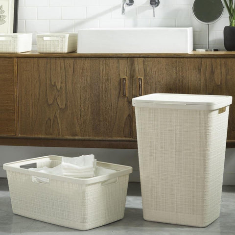 Curver Jute Laundry Basket White