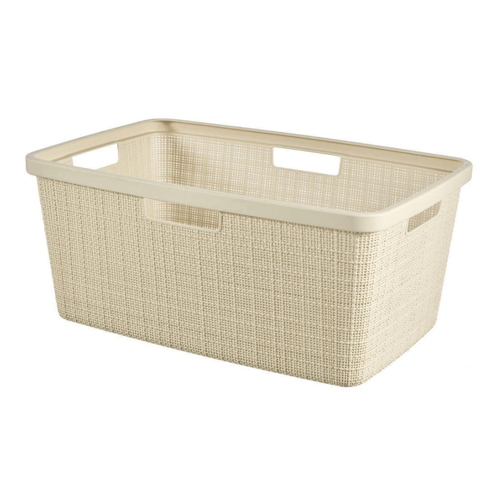 Curver Laundry Basket Curver Jute Laundry Basket White