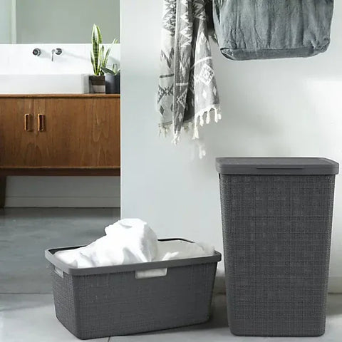 Curver Jute Laundry Hamper Grey