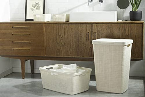 Curver Jute Laundry Hamper White