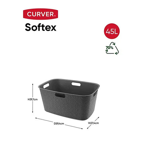 Curver Laundry Basket Curver Laundry Basket Dark Grey